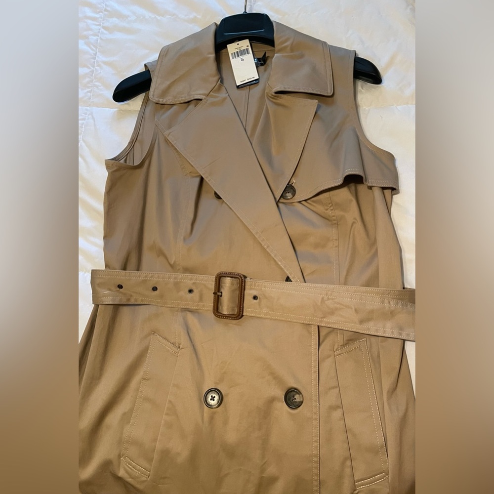 NWT Ralph Lauren tan dress, size 12. Needs an iron but otherwise real to go!